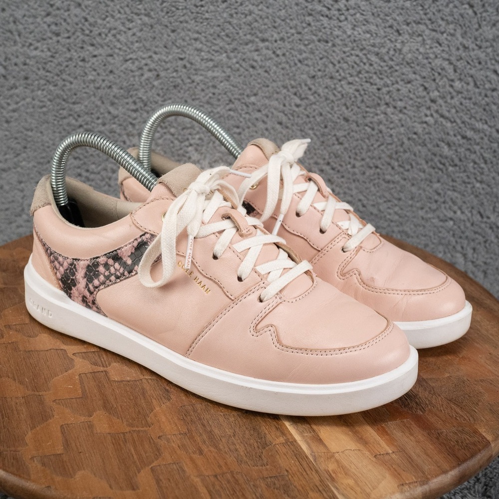 Cole Haan Womens‎ Grand Court Modern Casual Sneakers Pink Sz 7 B